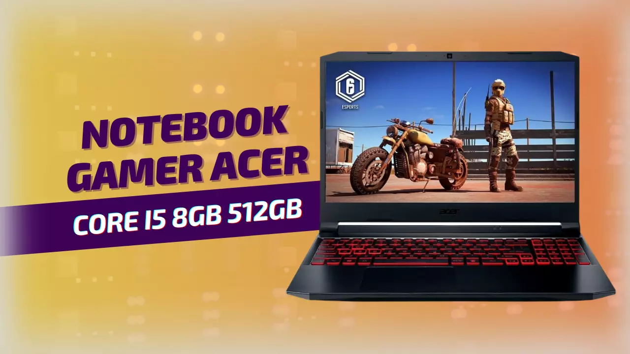 Notebook Gamer Acer Nitro 5 Core I5 8GB RAM 512GB SSD