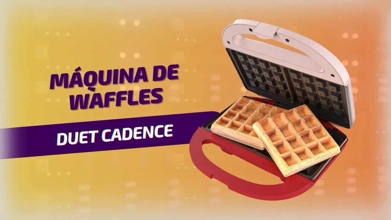 Máquina de Waffles Duet Cadence